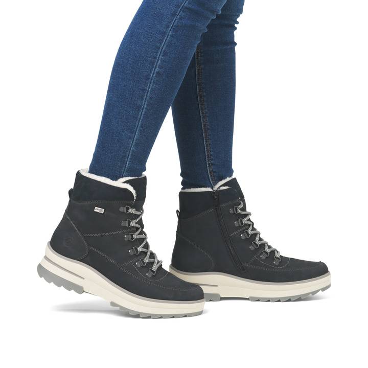Remonte Artikelnummer D2B74-14 remonte Damen Schnürstiefel stahlblau Cyber Monday
