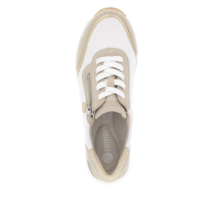 Remonte Artikelnummer R6709-80 remonte Damen Sneaker reinweiß-lehmbeige Osterangebot