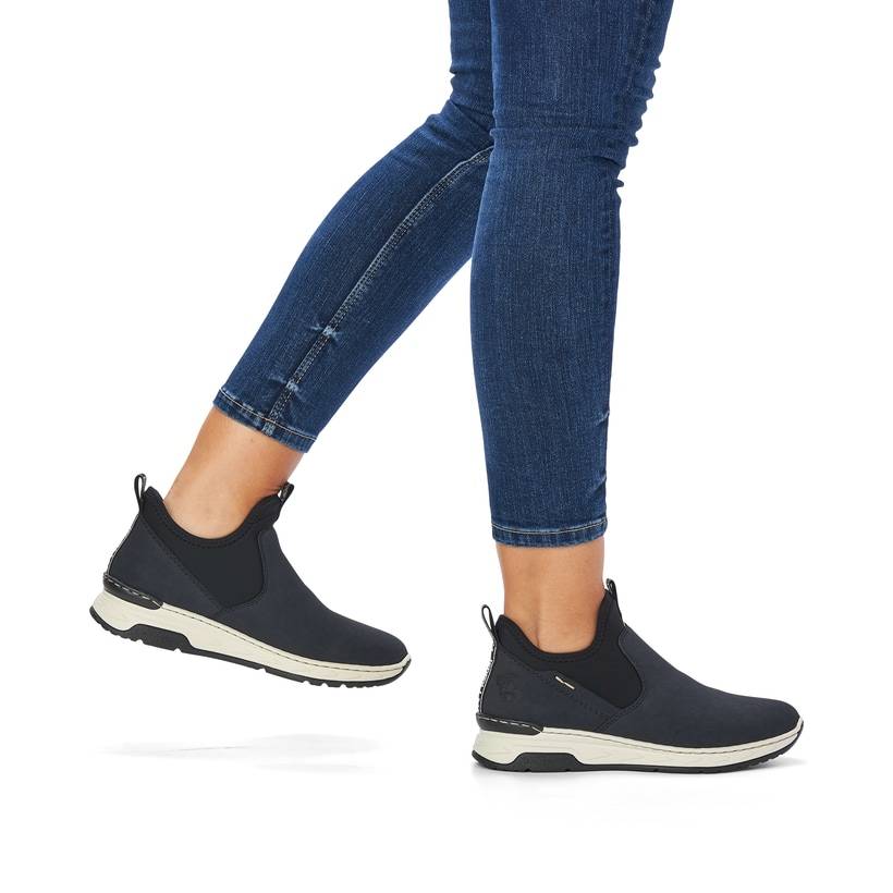 Rieker Artikelnummer M0053-14 Rieker Damen Slipper marineblau Super Sparpreis