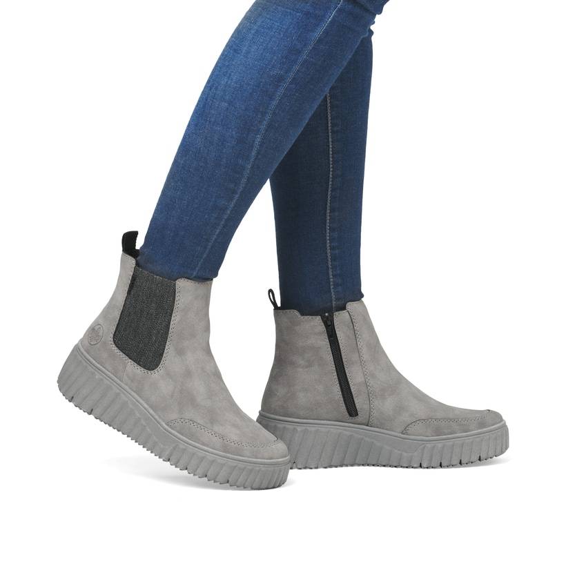 Rieker Artikelnummer N2553-40 Rieker Damen Chelsea Boots mondgrau Wochenangebot