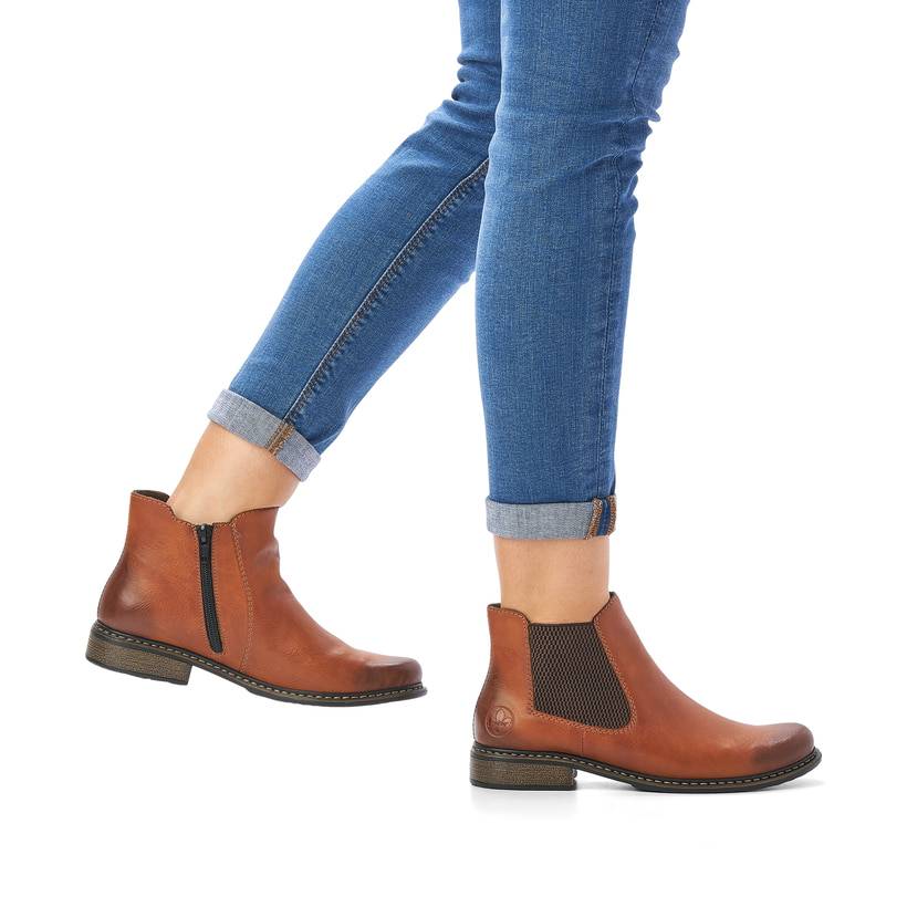 Rieker Artikelnummer Z4994-24 Rieker Damen Chelsea Boots nougatbraun Letzte 3 Tage