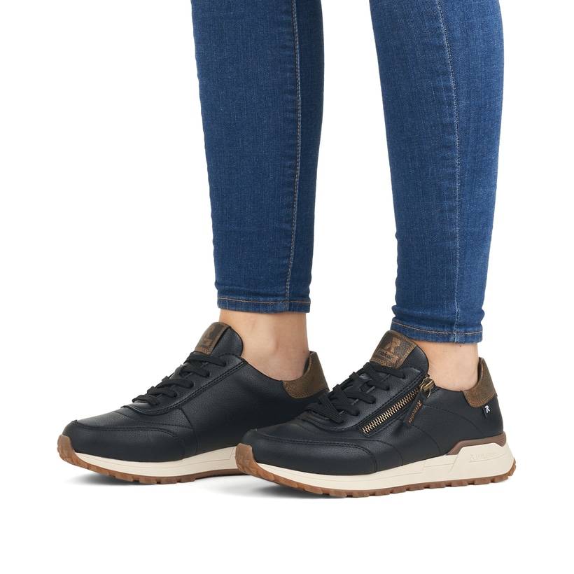 Rieker Artikelnummer W0604-00 Rieker Damen Sneaker Low urbanschwarz-bronze JETZT KAUFEN