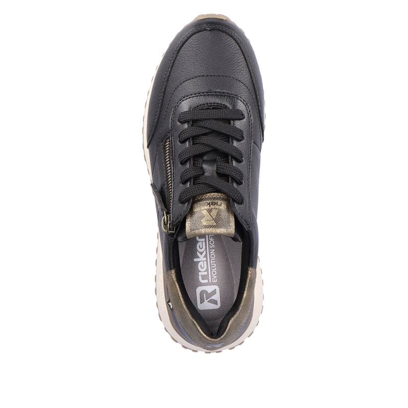 Rieker Artikelnummer W0604-00 Rieker Damen Sneaker Low urbanschwarz-bronze JETZT KAUFEN