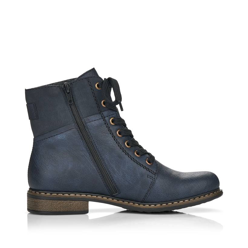 Rieker Artikelnummer 71242-15 Rieker Damen Schnürstiefel ozeanblau Bis zu 60% Rabatt