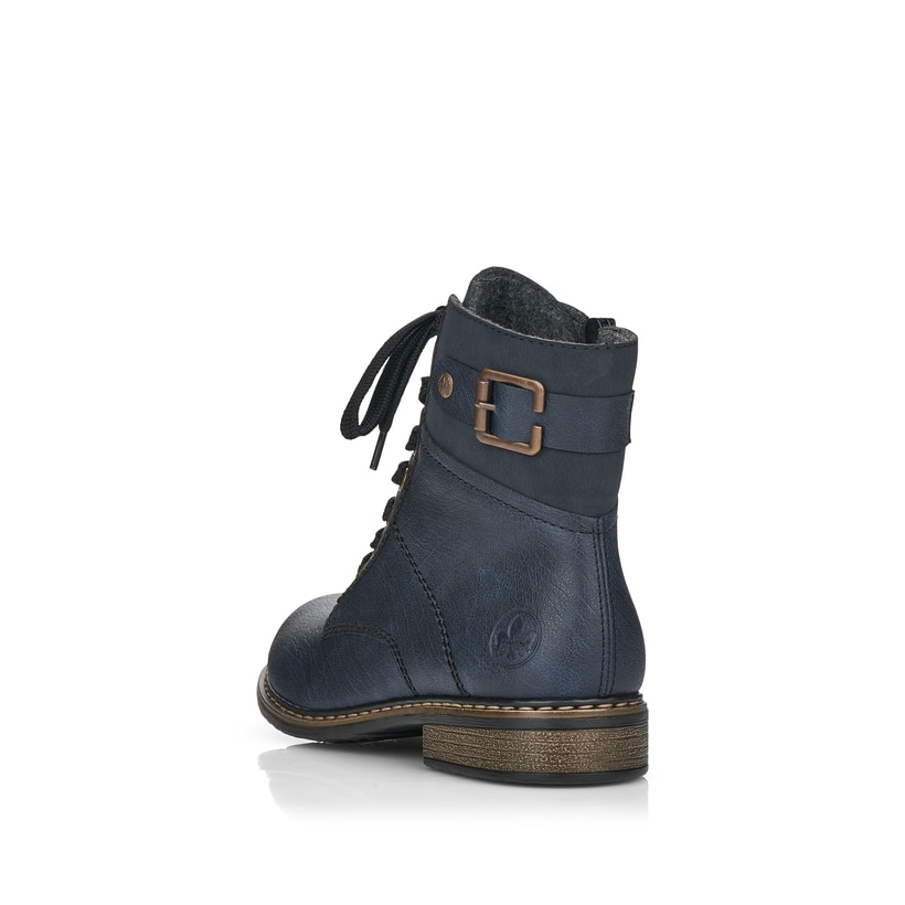 Rieker Artikelnummer 71242-15 Rieker Damen Schnürstiefel ozeanblau Bis zu 60% Rabatt