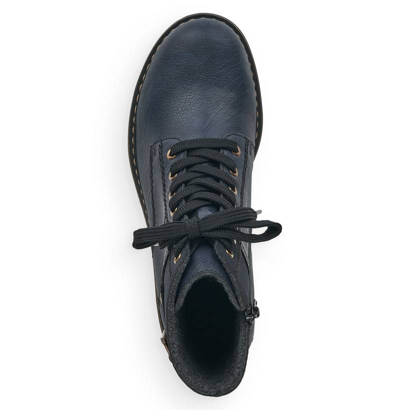 Rieker Artikelnummer 71242-15 Rieker Damen Schnürstiefel ozeanblau Bis zu 60% Rabatt