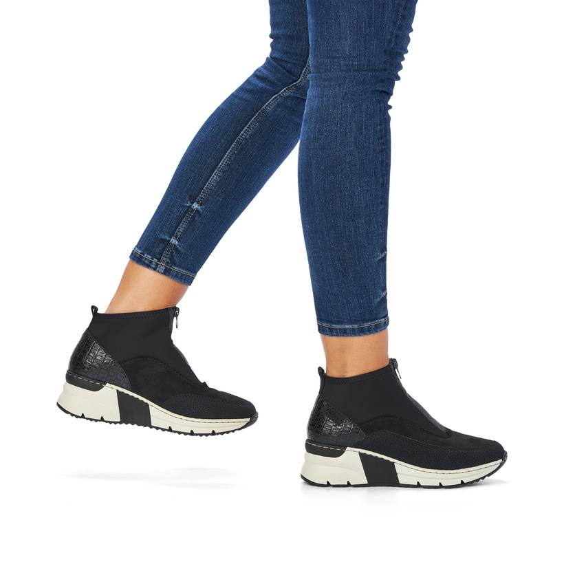 Rieker Artikelnummer N6352-00 Rieker Damen Sneaker High tiefschwarz Nur für heute