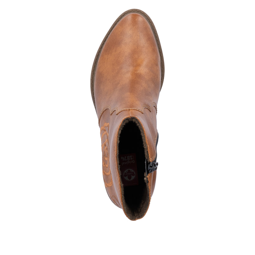 Rieker Artikelnummer Y1250-24 Rieker Damen Stiefeletten nougatbraun Sonderangebot der Fabrik