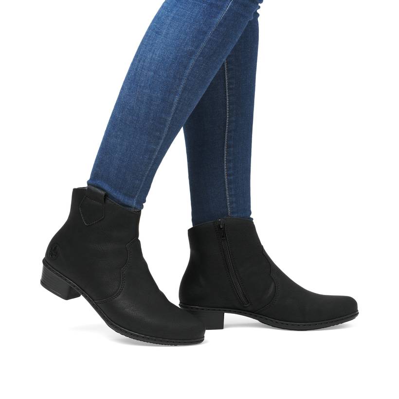 Rieker Artikelnummer Y0762-00 Rieker Damen Stiefeletten nachtschwarz 50% Rabatt mit kostenlosem Versand