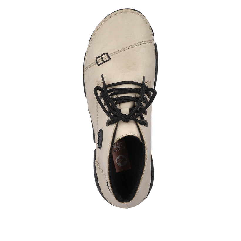 Rieker Artikelnummer 45902-60 Rieker Damen Schnürschuhe cremebeige Kostenloser Versand international
