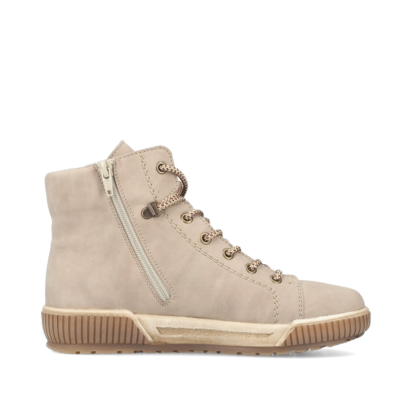 Rieker Artikelnummer N0730-64 Rieker Damen Schnürstiefel cremebeige Speichern exportieren