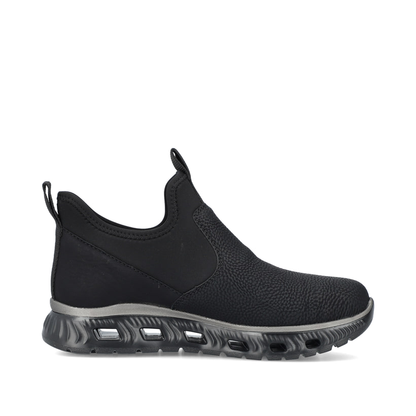 Rieker Artikelnummer M6053-00 Rieker Damen Slipper graphitschwarz Im Verkauf