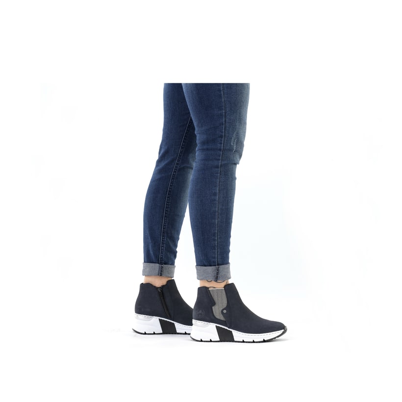 Rieker Artikelnummer X6361-14 Rieker Damen Chelsea Boots dunkelblau zollfrei