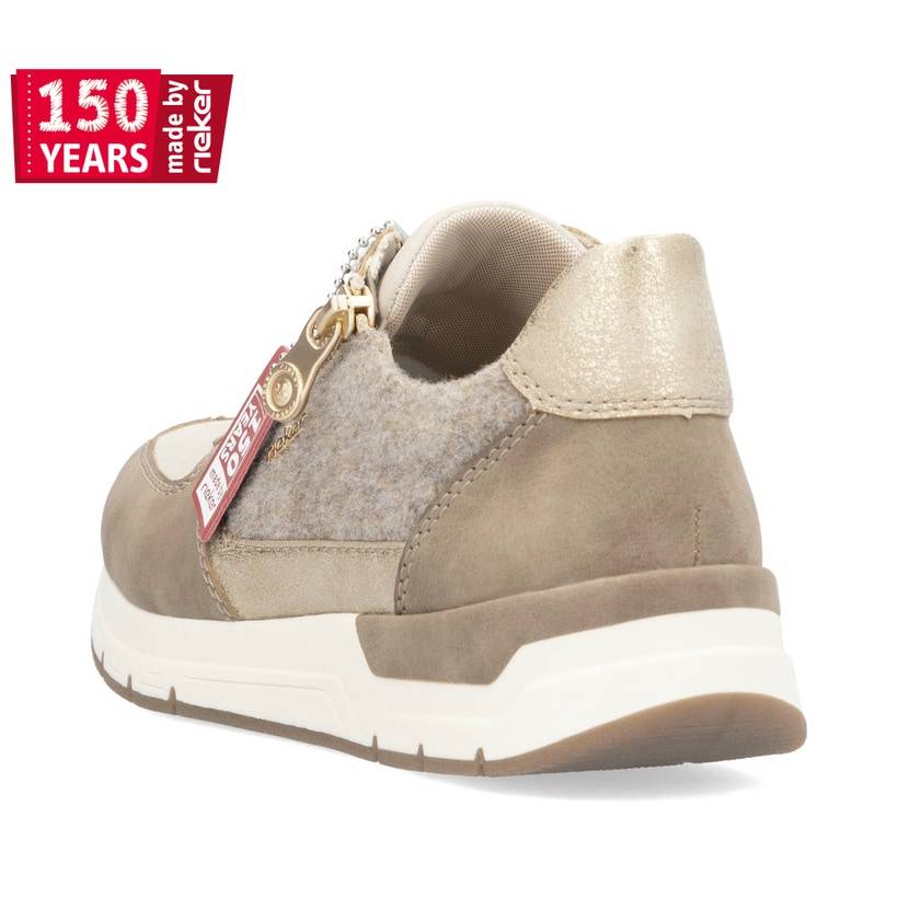 Rieker Artikelnummer 58902-64 Rieker Damen Sneaker Low braunbeige 50% Rabatt für begrenzte Zeit