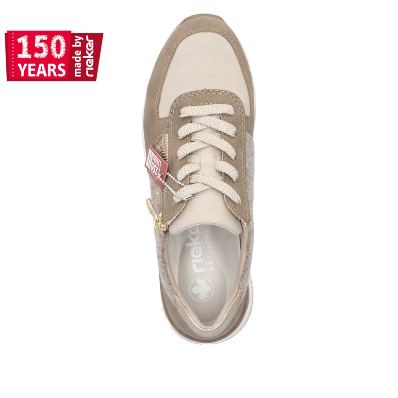 Rieker Artikelnummer 58902-64 Rieker Damen Sneaker Low braunbeige 50% Rabatt für begrenzte Zeit
