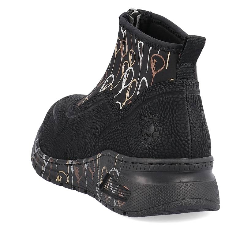 Rieker Artikelnummer M4953-00 Rieker Damen Sneaker High urbanschwarz Kostenloser Versand