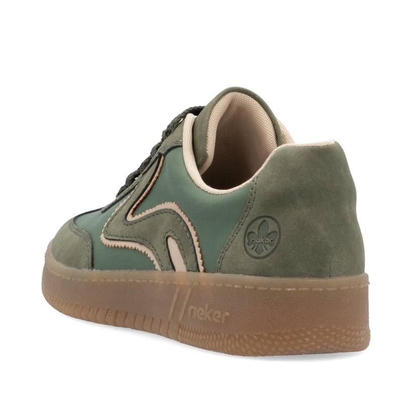 Rieker Artikelnummer M5512-54 Rieker Damen Sneaker Low kaktusgrün Limitierter Zeitrabatt