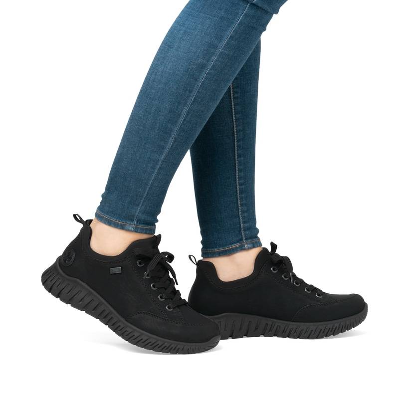 Rieker Artikelnummer M5352-00 Rieker Damen Slipper graphitschwarz Fabrik Onlineshop