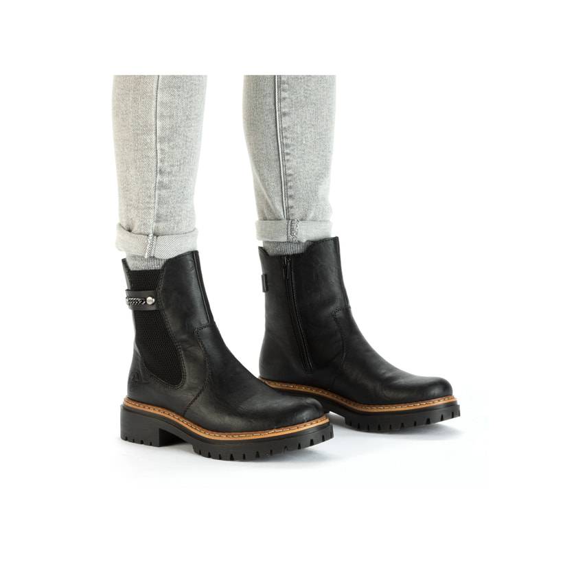 Rieker Artikelnummer 72690-00 Rieker Damen Chelsea Boots asphaltschwarz Günstig kaufen