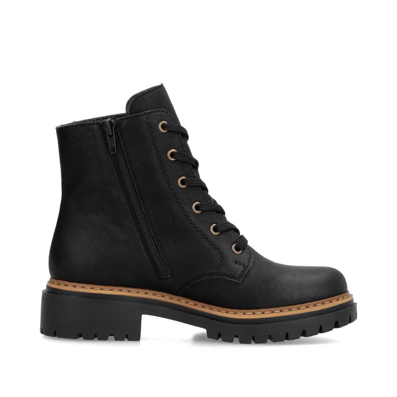 Rieker Artikelnummer 72617-00 Rieker Damen Biker Boots nachtschwarz Versandkostenfrei