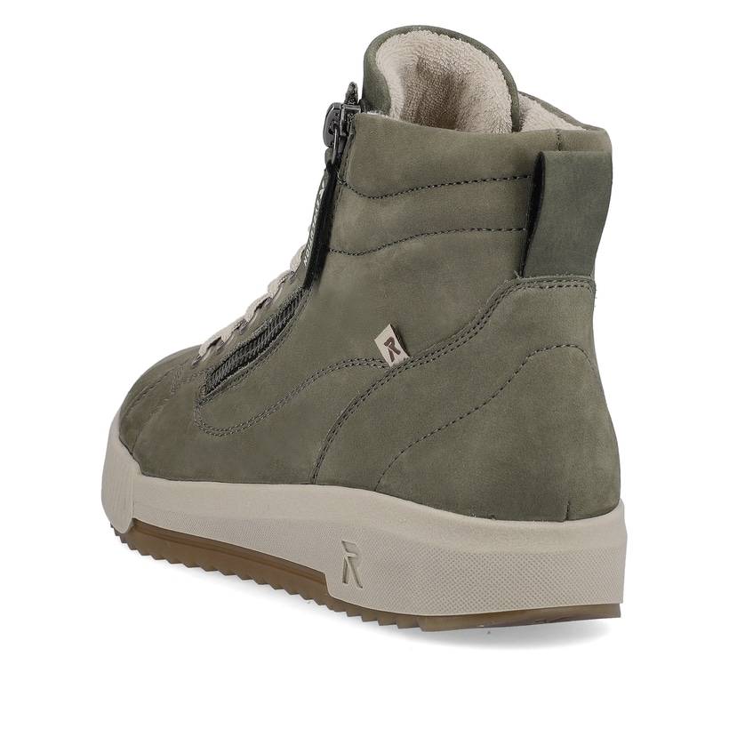 Rieker Artikelnummer W0164-54 Rieker Damen Sneaker High schilfgrün Großer Ausverkauf