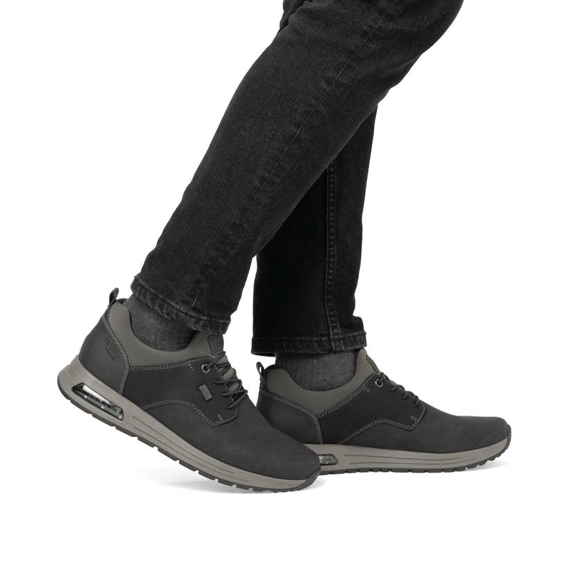 Rieker Artikelnummer B1052-00 Rieker Herren Slipper graphitschwarz Saisonschlussverkauf