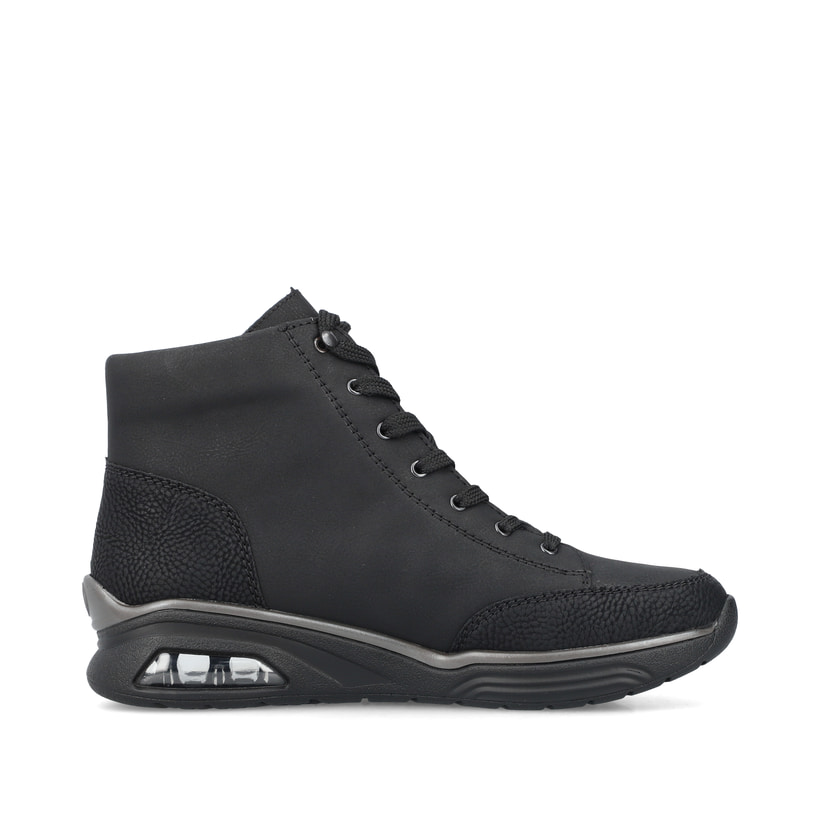 Rieker Artikelnummer M5610-00 Rieker Damen Schnürstiefel graphitschwarz Cyber Monday