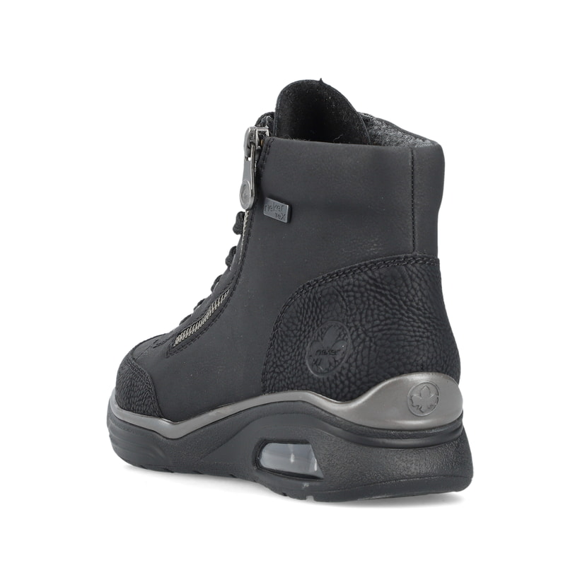 Rieker Artikelnummer M5610-00 Rieker Damen Schnürstiefel graphitschwarz Cyber Monday