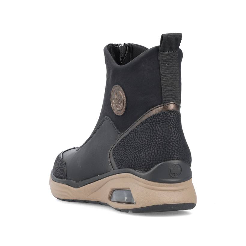 Rieker Artikelnummer M5656-00 Rieker Damen Stiefeletten stahlschwarz Osterangebot