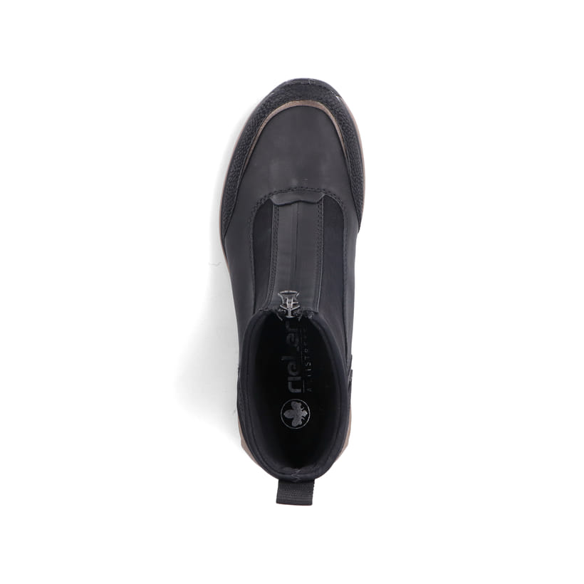 Rieker Artikelnummer M5656-00 Rieker Damen Stiefeletten stahlschwarz Osterangebot