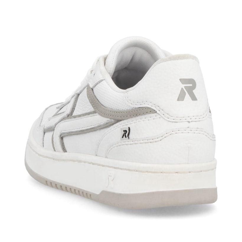 Rieker Artikelnummer W1900-80 Rieker Damen Sneaker Low frostweiß-grau Top Angebot