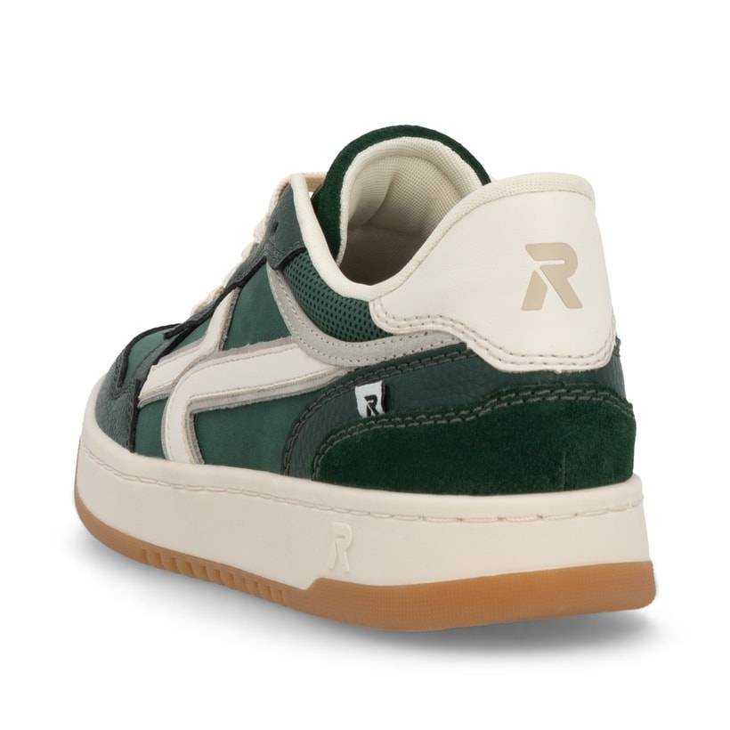 Rieker Artikelnummer W1900-54 Rieker Damen Sneaker Low waldgrün-weiß Neueste Mode