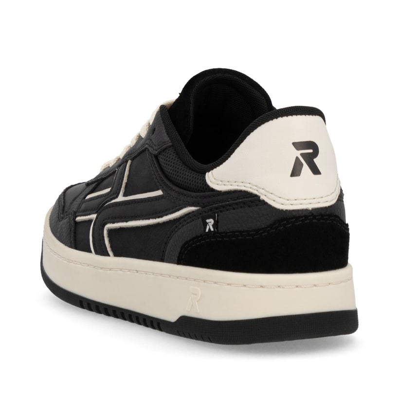 Rieker Artikelnummer W1900-00 Rieker Damen Sneaker Low urbanschwarz-weiß Zeitlich begrenztes Angebot