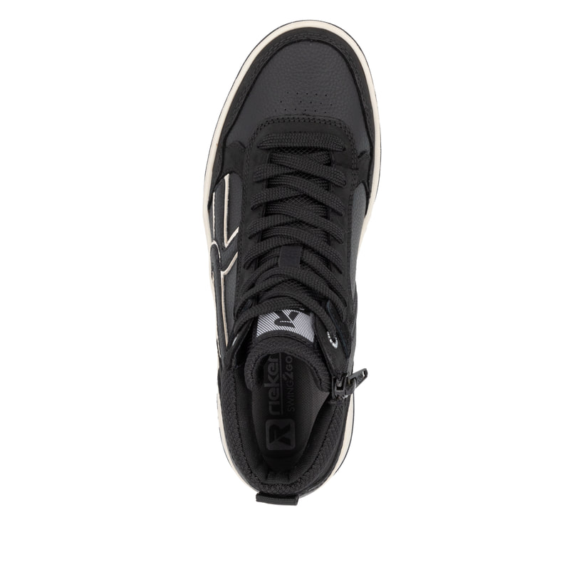 Rieker Artikelnummer W1970-00 Rieker Damen Sneaker High carbonschwarz Exklusive Angebote
