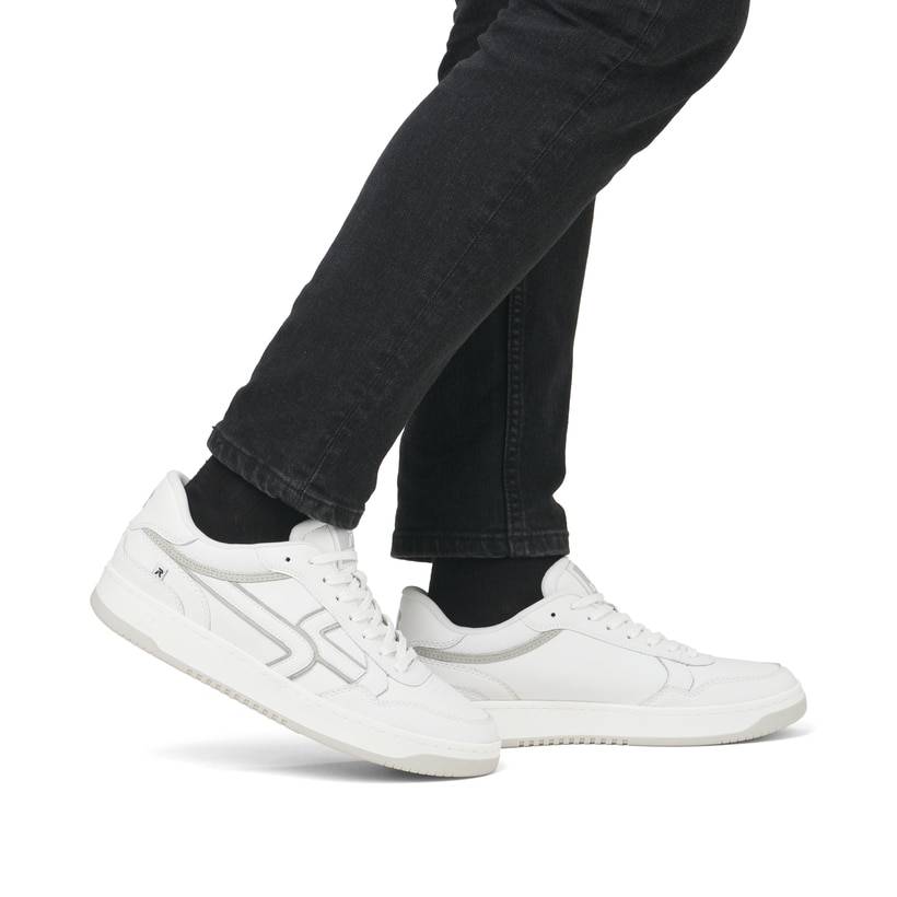 Rieker Artikelnummer U1900-80 Rieker Herren Sneaker Low frostweiß-grau Super Sparpreis