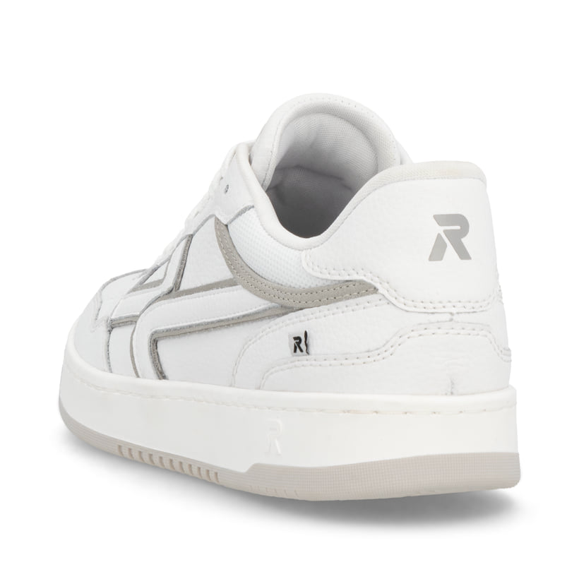 Rieker Artikelnummer U1900-80 Rieker Herren Sneaker Low frostweiß-grau Super Sparpreis