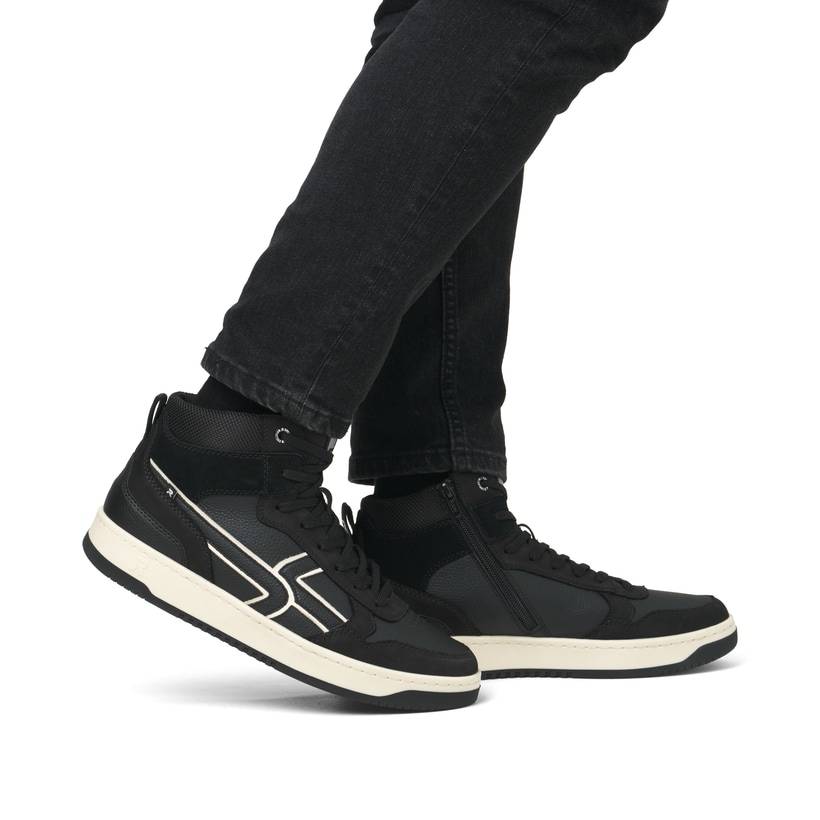 Rieker Artikelnummer U1970-00 Rieker Herren Sneaker High carbonschwarz Kostenlose Rückgabe