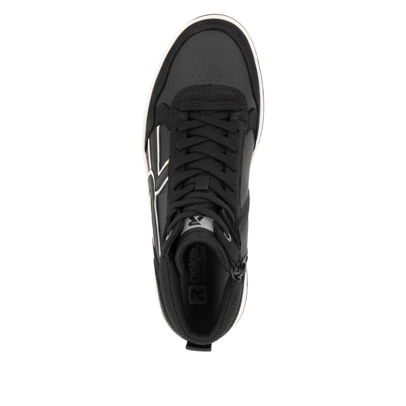 Rieker Artikelnummer U1970-00 Rieker Herren Sneaker High carbonschwarz Kostenlose Rückgabe