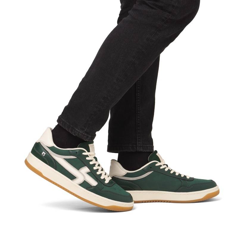 Rieker Artikelnummer U1900-54 Rieker Herren Sneaker Low waldgrün-weiß Begrenzte Freigabe