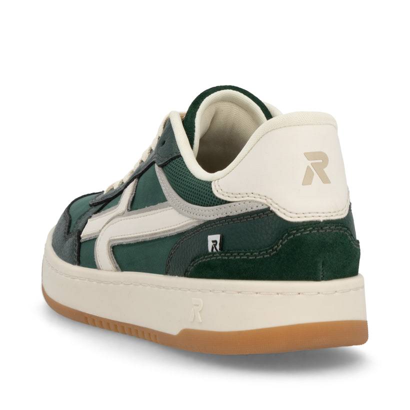 Rieker Artikelnummer U1900-54 Rieker Herren Sneaker Low waldgrün-weiß Begrenzte Freigabe