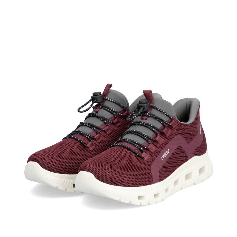 Rieker Artikelnummer M6066-30 Rieker Damen Slipper weinrot Bis zu 65% Rabatt