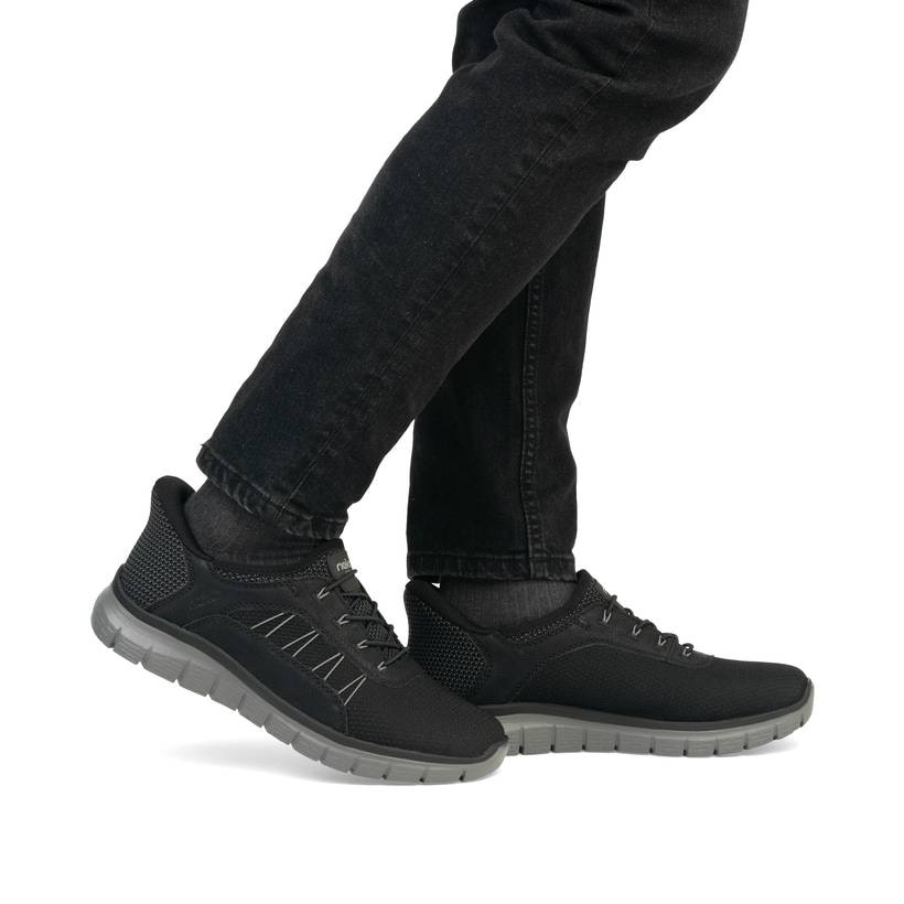 Rieker Artikelnummer B6656-00 Rieker Herren Slipper asphaltschwarz Sonderangebot der Fabrik