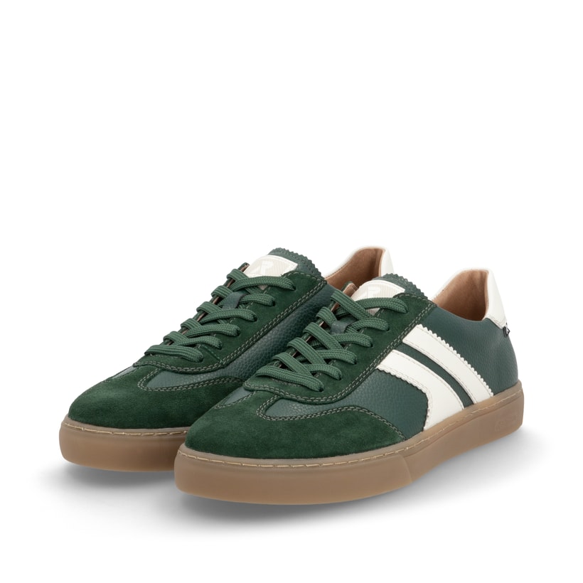 Rieker Artikelnummer U0707-54 Rieker Herren Sneaker Low waldgrün-weiß 50% Rabatt mit kostenlosem Versand