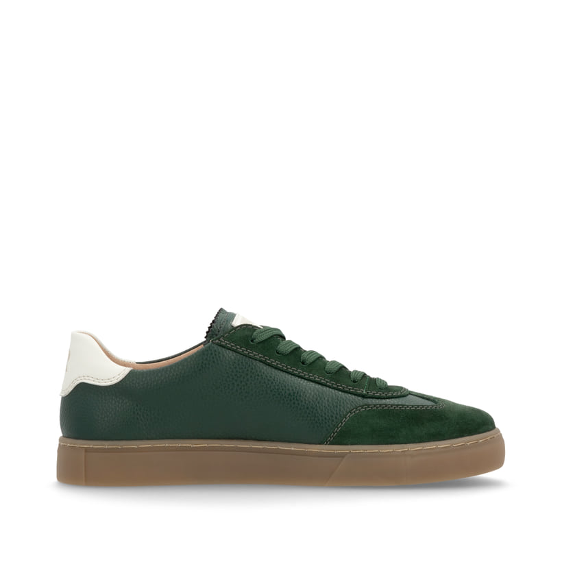 Rieker Artikelnummer U0707-54 Rieker Herren Sneaker Low waldgrün-weiß 50% Rabatt mit kostenlosem Versand