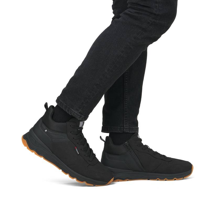 Rieker Artikelnummer U0970-00 Rieker Herren Sneaker Low graphitschwarz Kostenloser Versand international