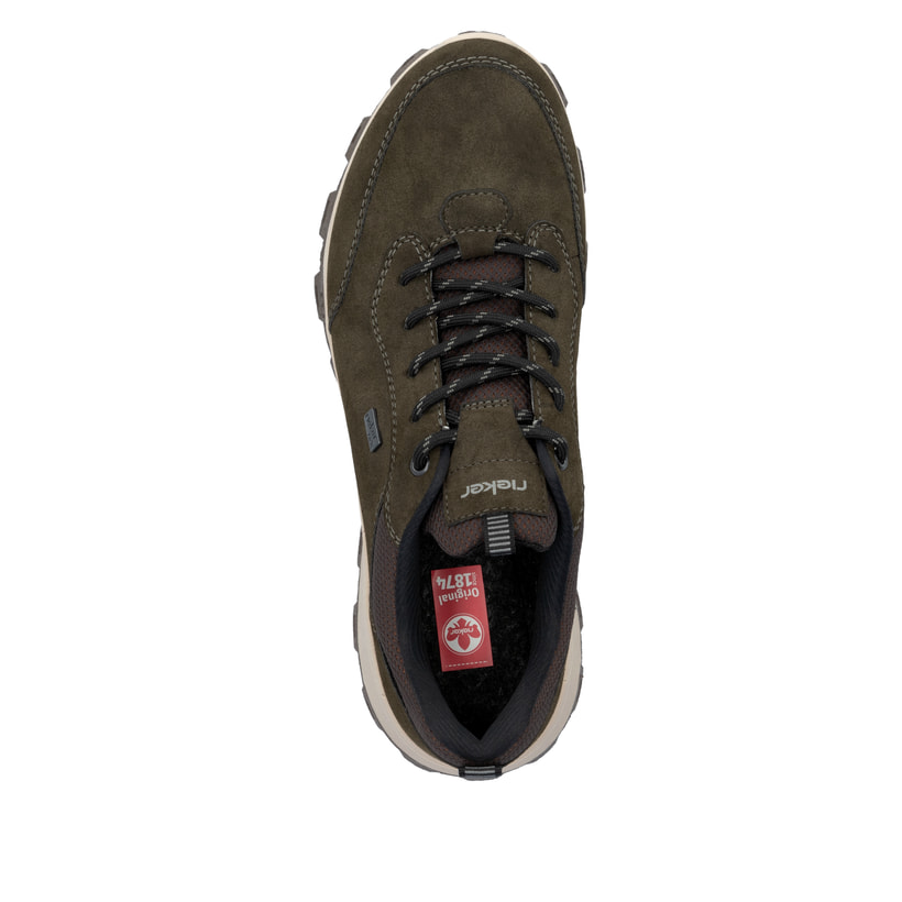 Rieker Artikelnummer 35503-54 Rieker Herren Schnürschuhe khakigrün zollfrei