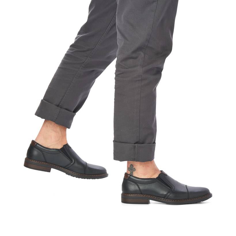 Rieker Artikelnummer 17659-00 Rieker Herren Slipper mattschwarz Online