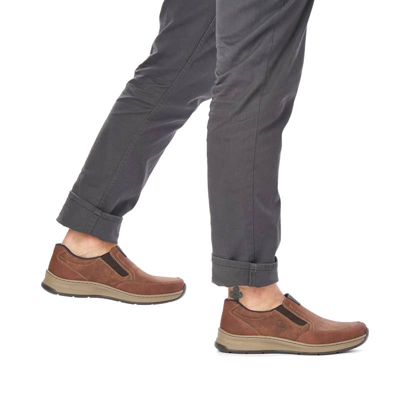 Rieker Artikelnummer 14362-24 Rieker Herren Slipper holzbraun im Angebot