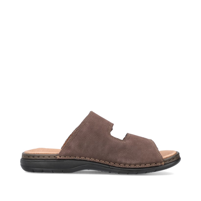 Rieker Artikelnummer 25590-25 Rieker Herren Pantoletten schwarzbraun Günstiger Verkauf
