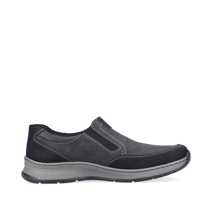 Rieker Artikelnummer 14362-00 Rieker Herren Slipper asphaltschwarz Kostenloser Versand